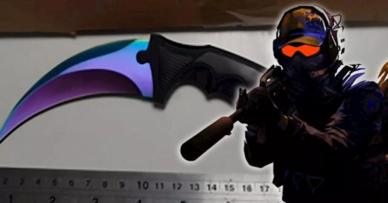 Joven de 18 años compra un cuchillo real de Counter-Strike y se mete en problemas con la ley