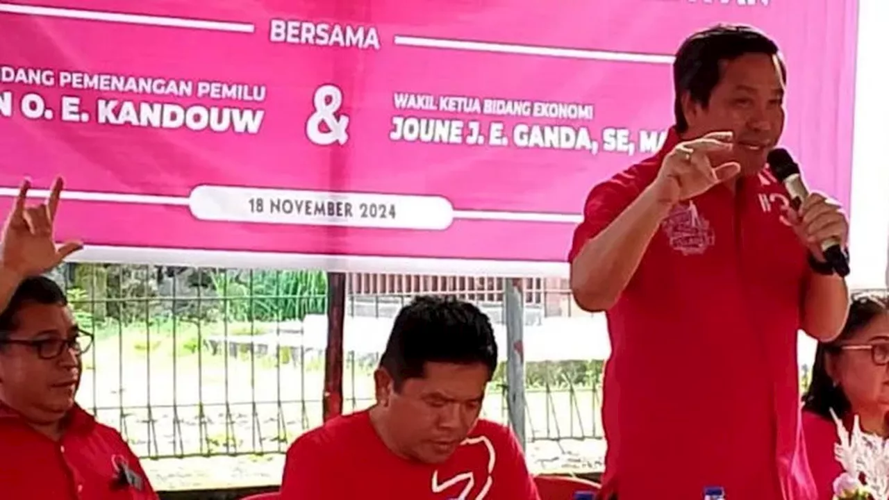 Cagub Steven Kandouw Bakar Semangat Pengurus PDI Perjuangan di Likupang Selatan