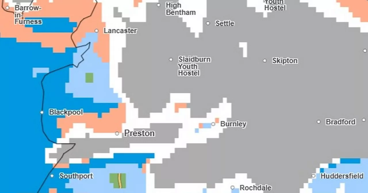 Met Office maps show exactly where and when it will snow in Lancashire this week