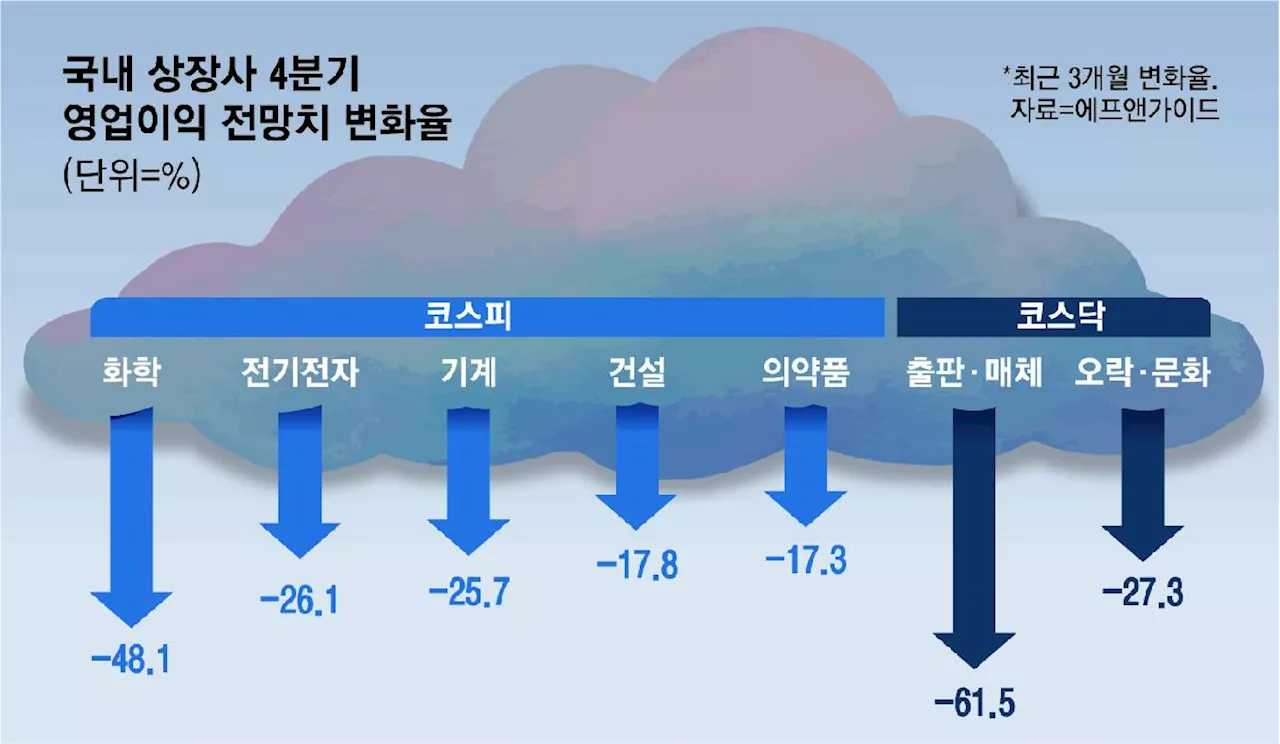 “어떻게 개미들 울상지을 일만”…상장사 4분기 실적 전망, 청신호가 없네