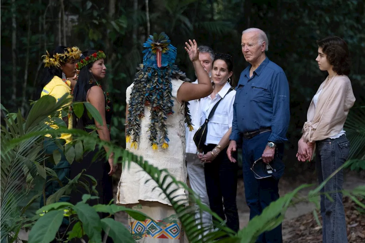 From the Amazon rainforest, Biden declares nobody can reverse US progress on clean energy