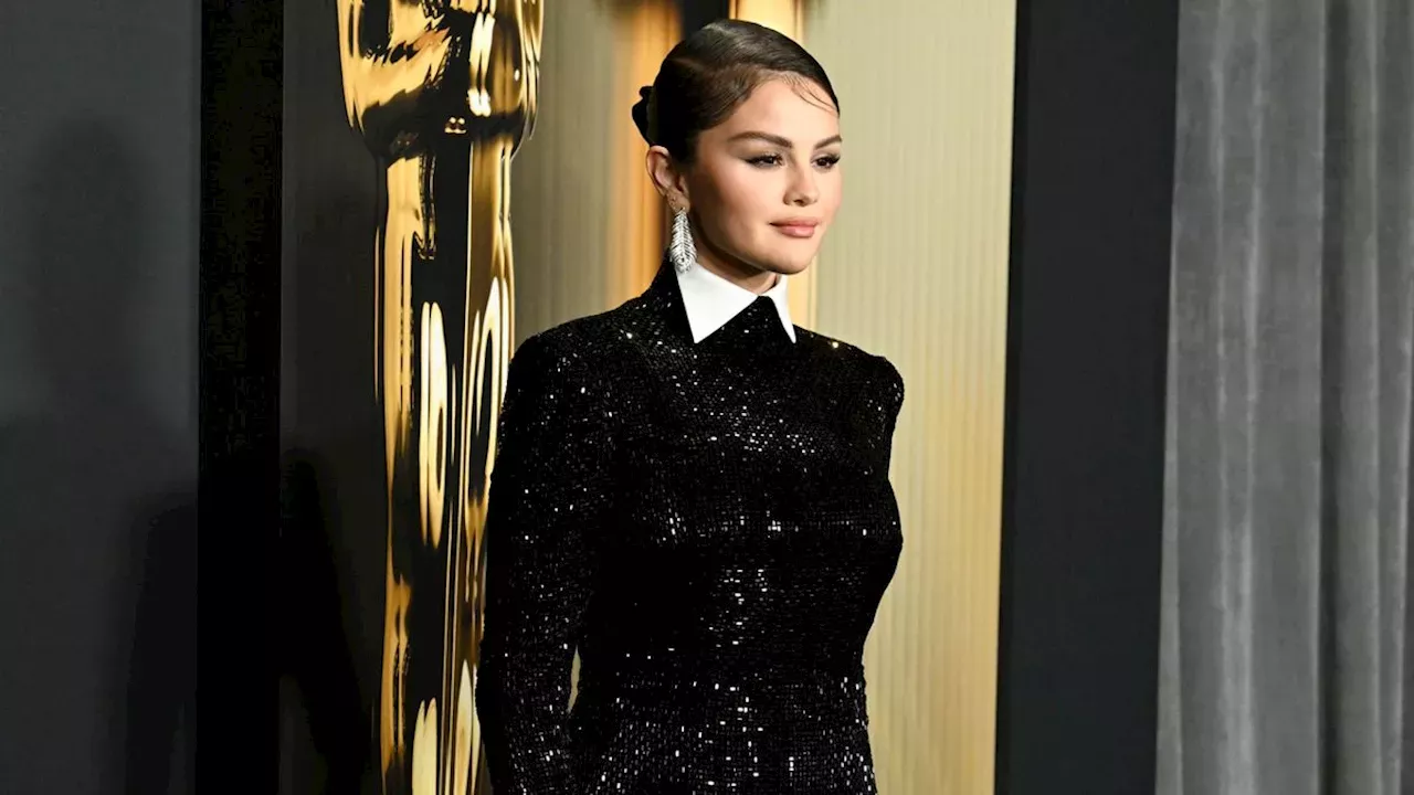 Selena Gomez Serves Wednesday Addams Goth Glamour at the 2024 Governors