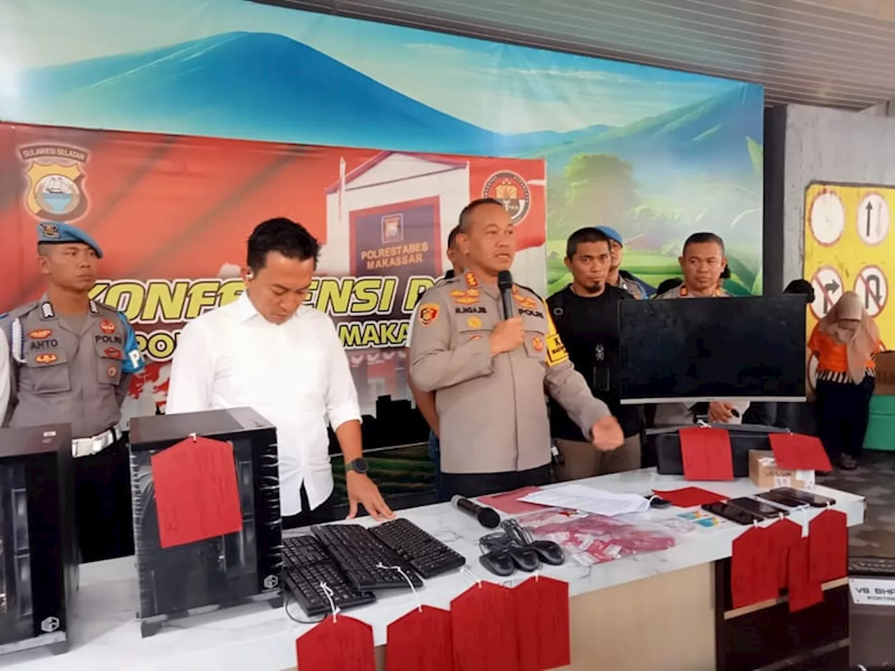 Polrestabes Makassar Ungkap Jaringan Judol Nasional Beromzet Ratusan Juta