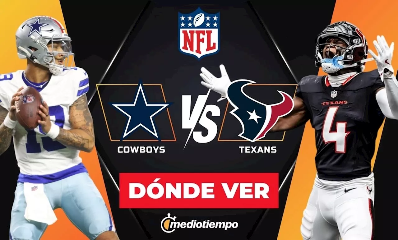 Cowboys vs Texans EN VIVO: ¿A qué hora y dónde ver Monday Night Football Semana 11 NFL?