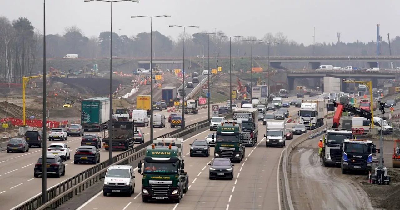 M25 and M61 facing major traffic delays after series of crashes