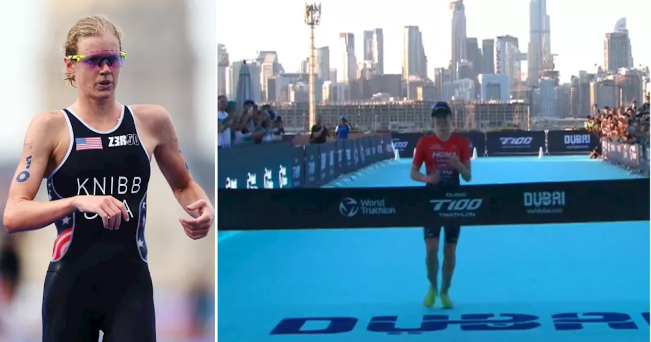 Olympic triathlete wins World Championship despite mid-race poo incident