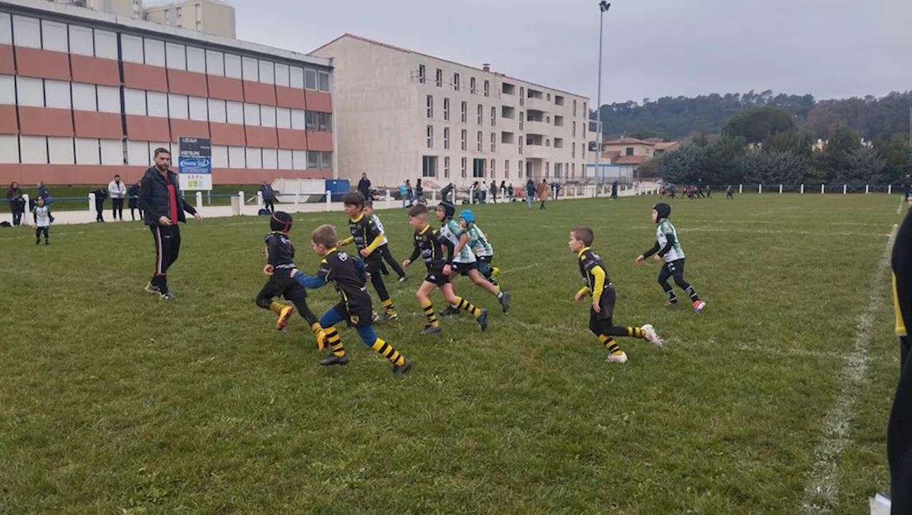 Rugby : près de 150 petits rugbymen réunis au stade Saint-Exupéry à Bagnols-sur-Cèze