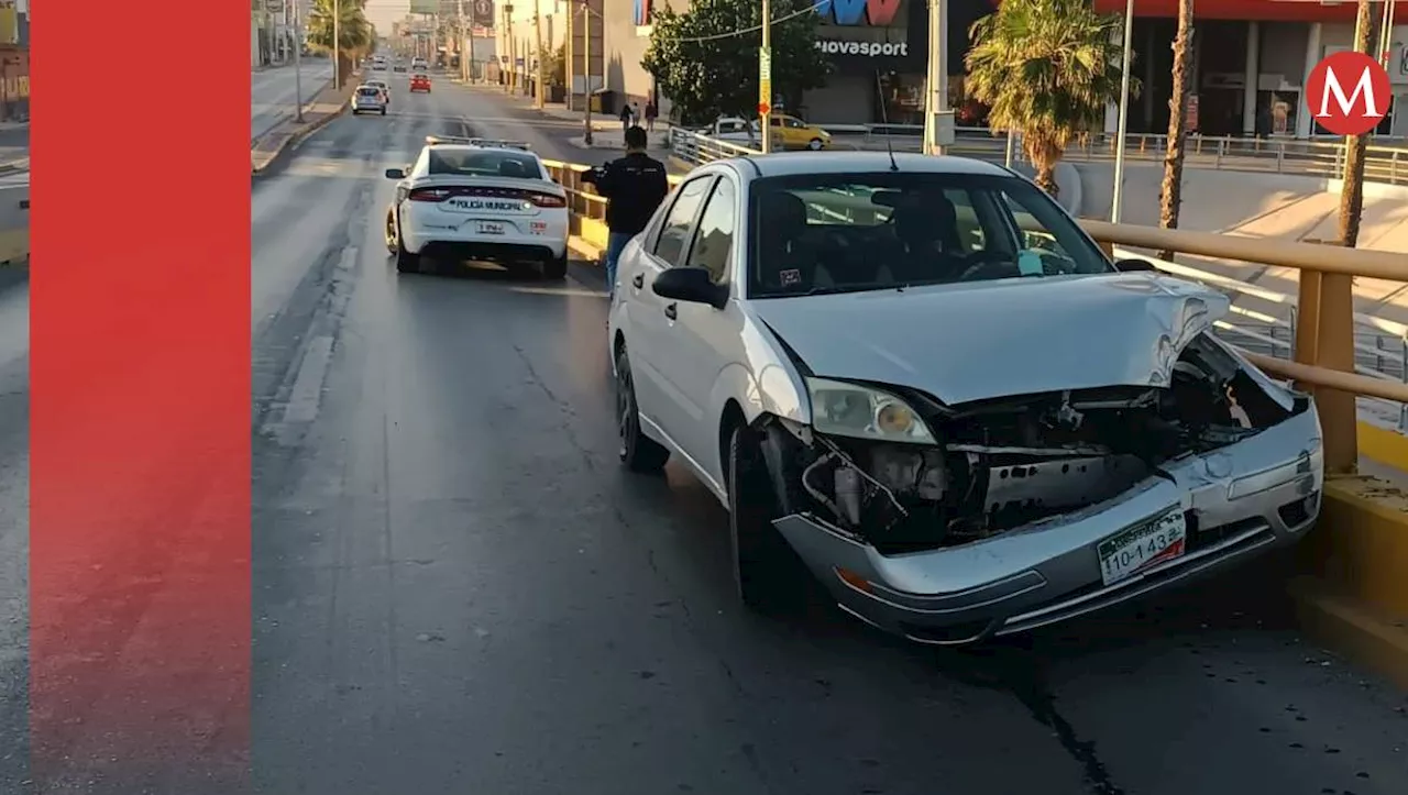 Pese a poco tráfico por día inhábil, reportan tres choques en menos de una hora en Torreón