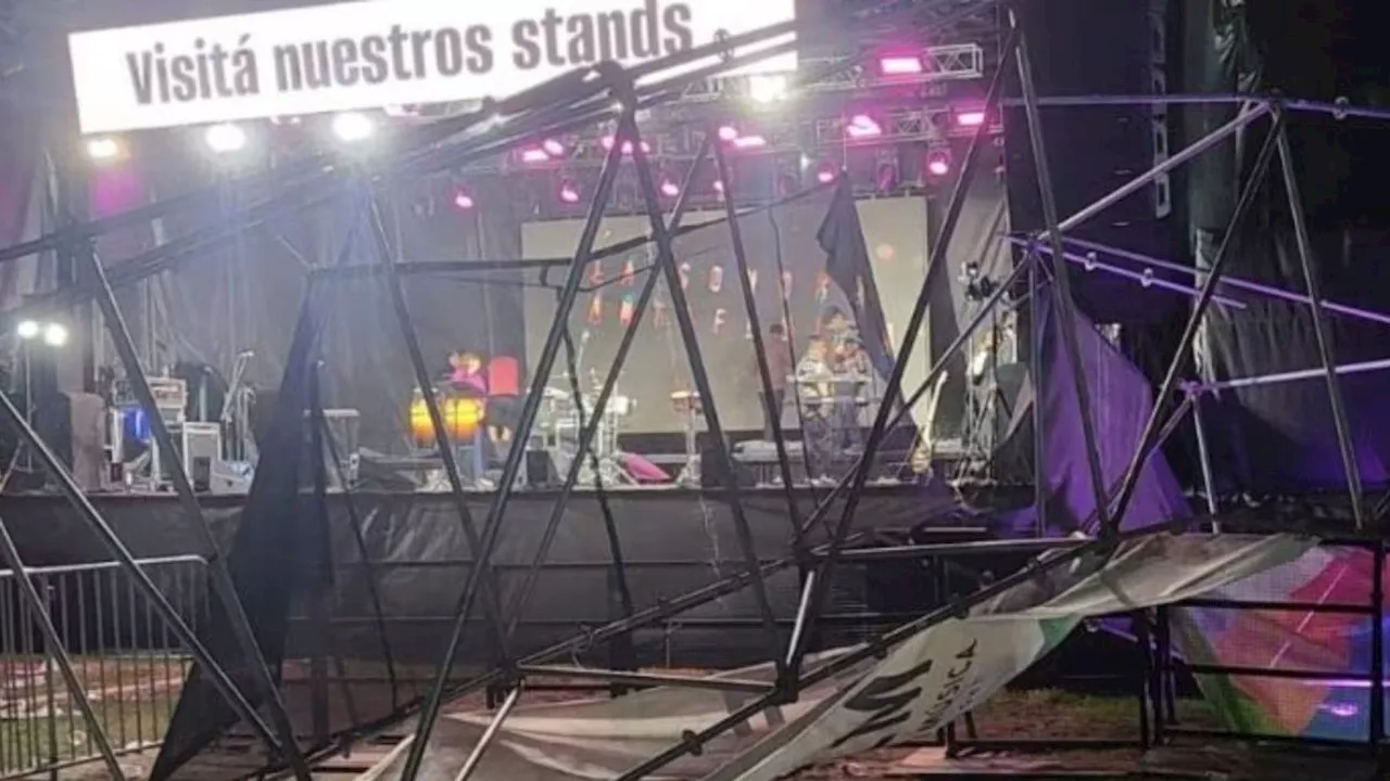 Tragedia en la Fiesta Nacional de la Música: se cayó una estructura y murió una mujer