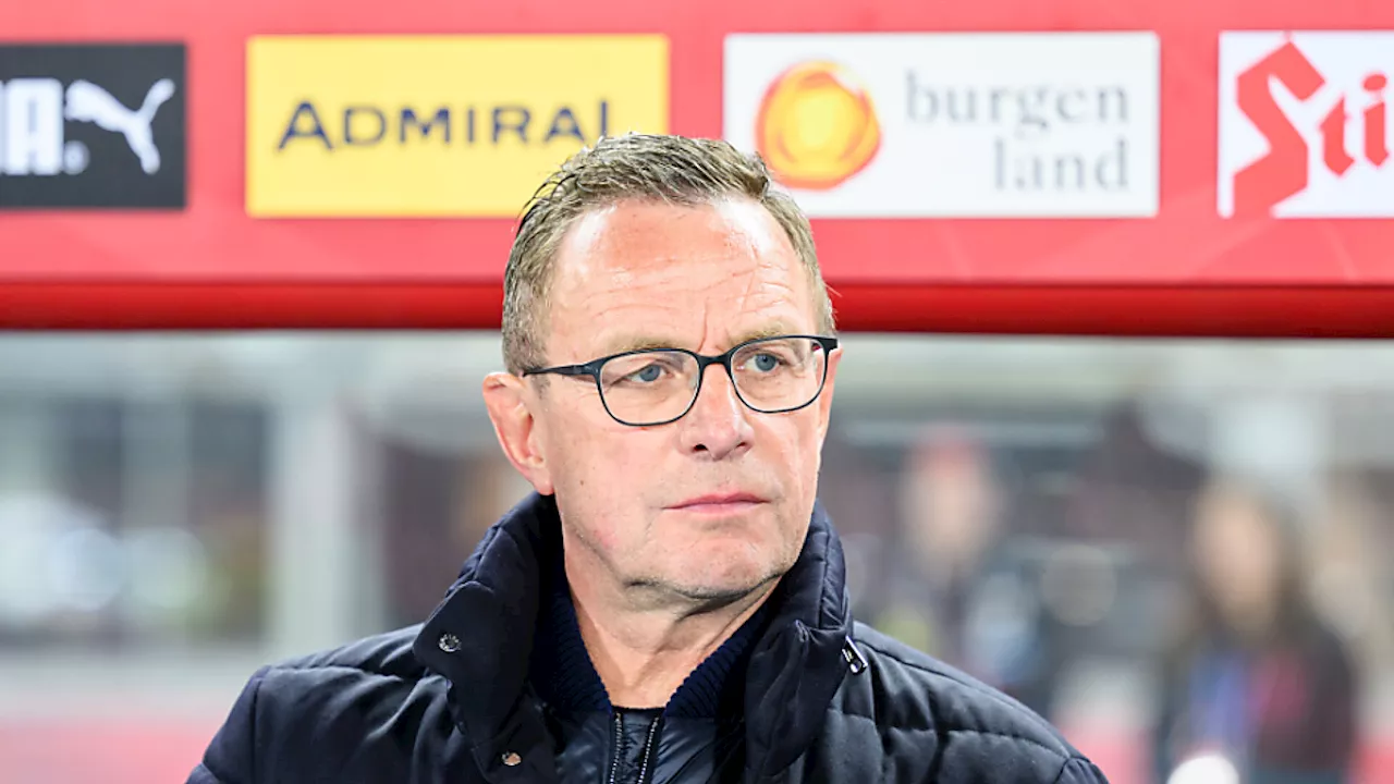 ÖFB-Teamchef Rangnick trotz 1:1 gegen Slowenien zufrieden