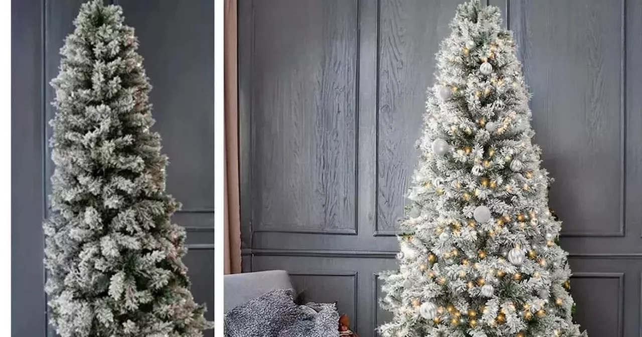 Debenhams 7ft half Christmas tree is perfect for small spaces