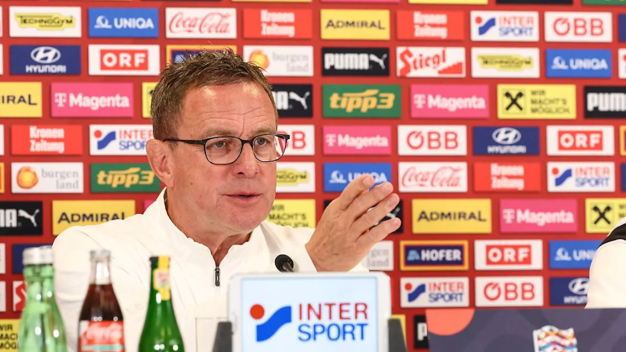 Falsche Behauptungen und Vorwürfe: Österreich-Trainer Ralf Rangnick redet sich in Rage