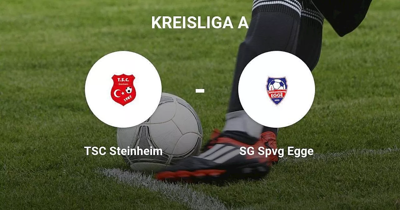 SG Spvg Egge unterliegt gegen TSC Steinheim