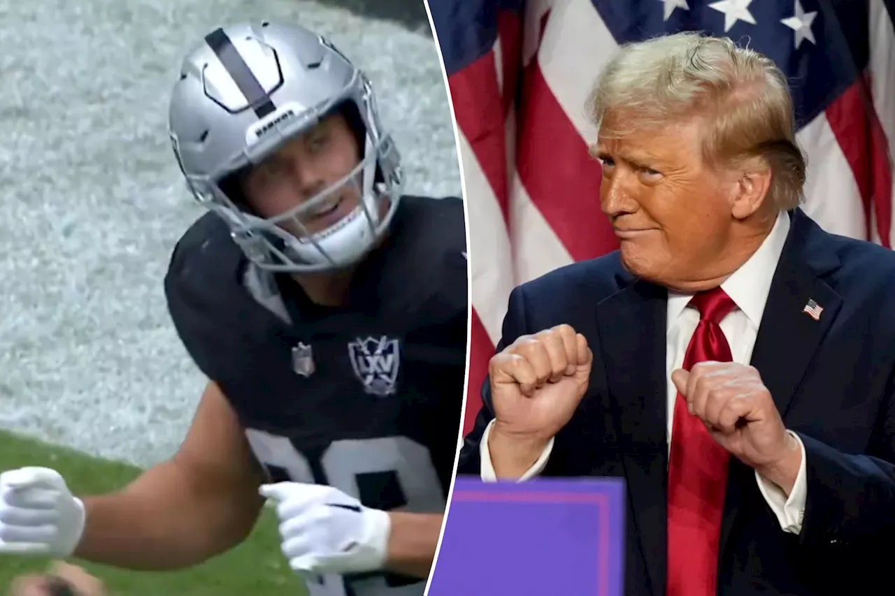 CBS seemingly removed Brock Bowers' Donald Trump dance after Raiders touchdown