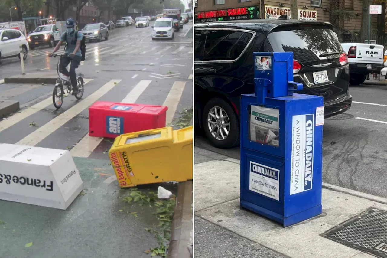 'Ugly' NYC sidewalk newspaper boxes will get much-needed makeover under new City Council bill