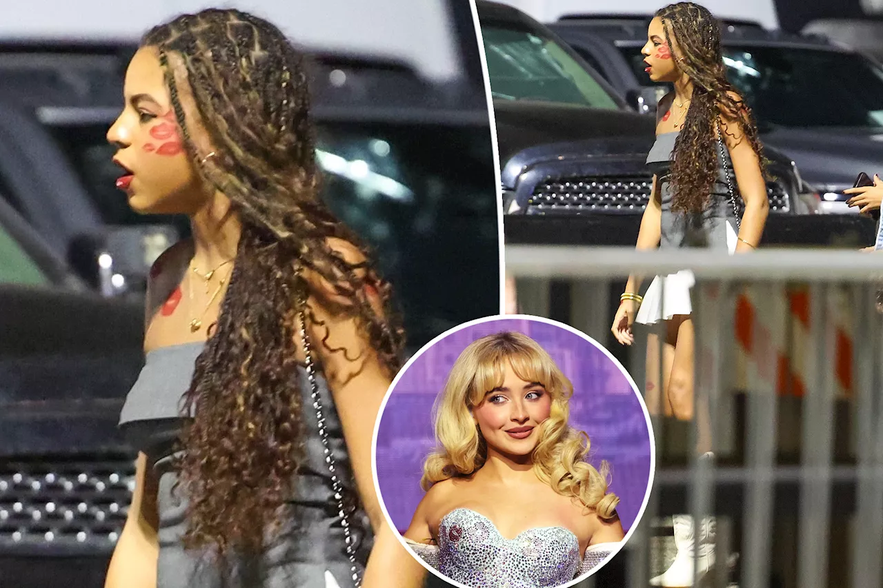 Blue Ivy Carter covers herself in kisses for Sabrina Carpenter's 'Short n' Sweet' LA concert