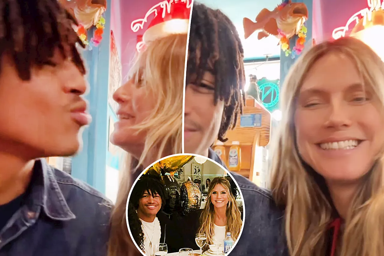 Heidi Klum shares rare pics with son Henry as she visits 19-year-old at college