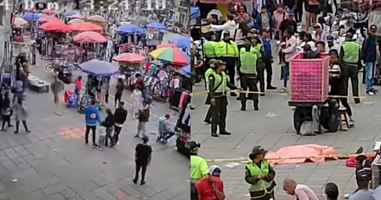 Video: revelan los momentos de angustia que vivieron los transeúntes en la balacera en San Victorino