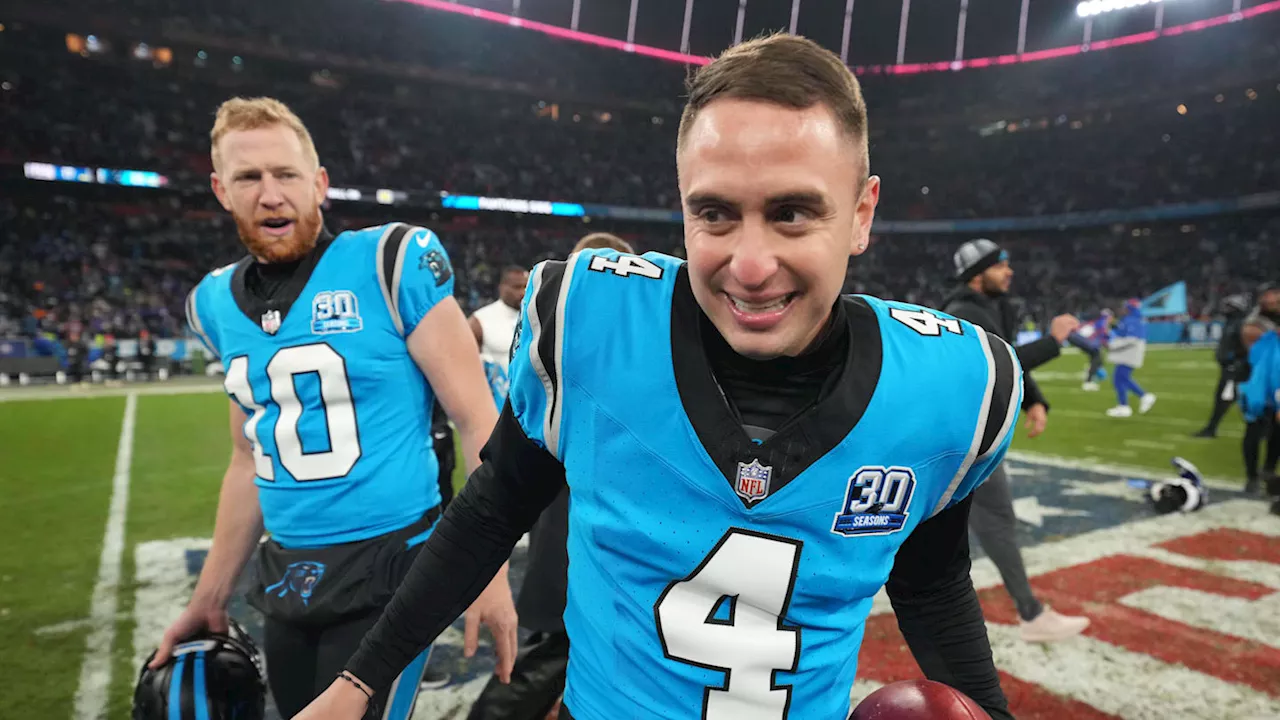 Panthers kicker Eddy Pineiro takes over from NFL legend as most accurate kicker