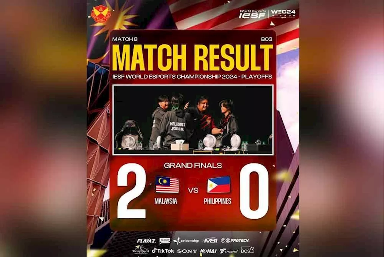 Malaysian e-sports squad wins IESF World Championship 2024