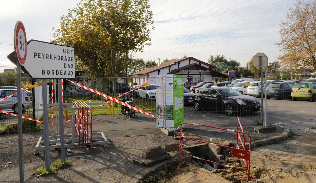 Landes : à Saint-Vincent-de-Tyrosse, le chantier du nouveau visage de la gare se poursuit