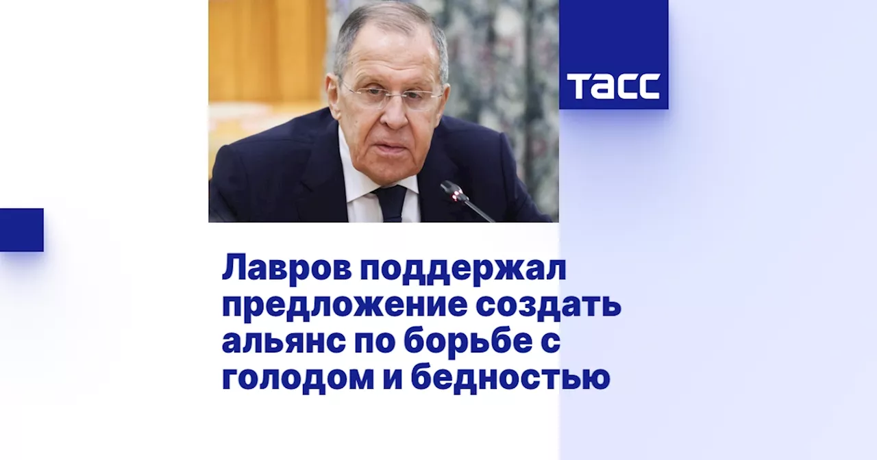 Лавров поддержал предложение создать альянс по борьбе с голодом и бедностью