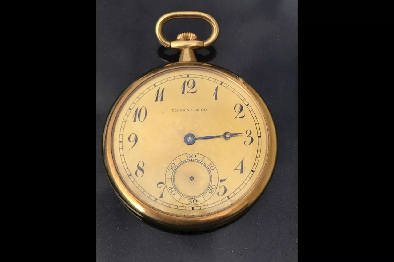 A gold pocket watch given to the captain who rescued Titanic survivors sells for a record price