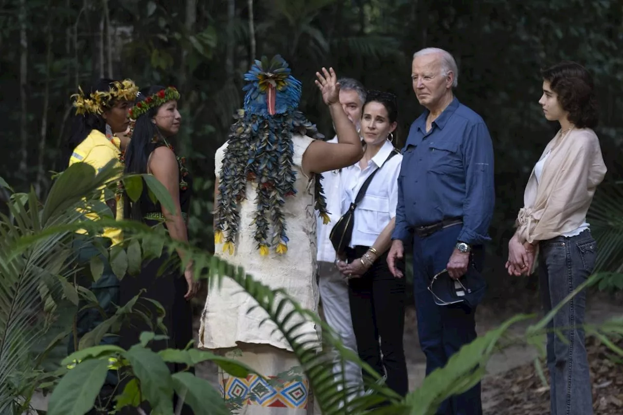 From the Amazon rainforest, Biden declares nobody can reverse US progress on clean energy