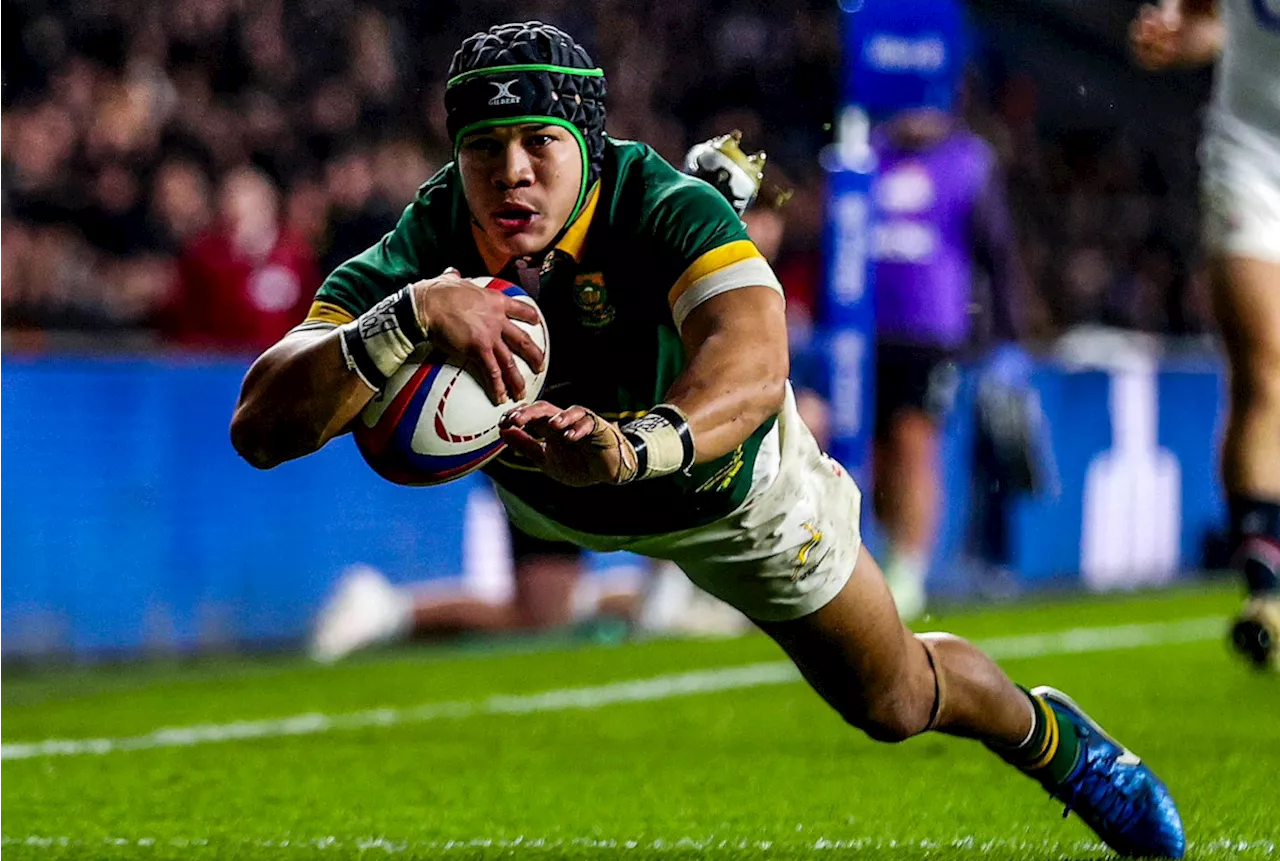 Cheslin Kolbe shines with brace as Springboks humble England