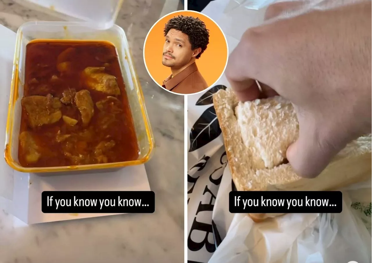 Missing home? Trevor Noah makes home-made bunny chow