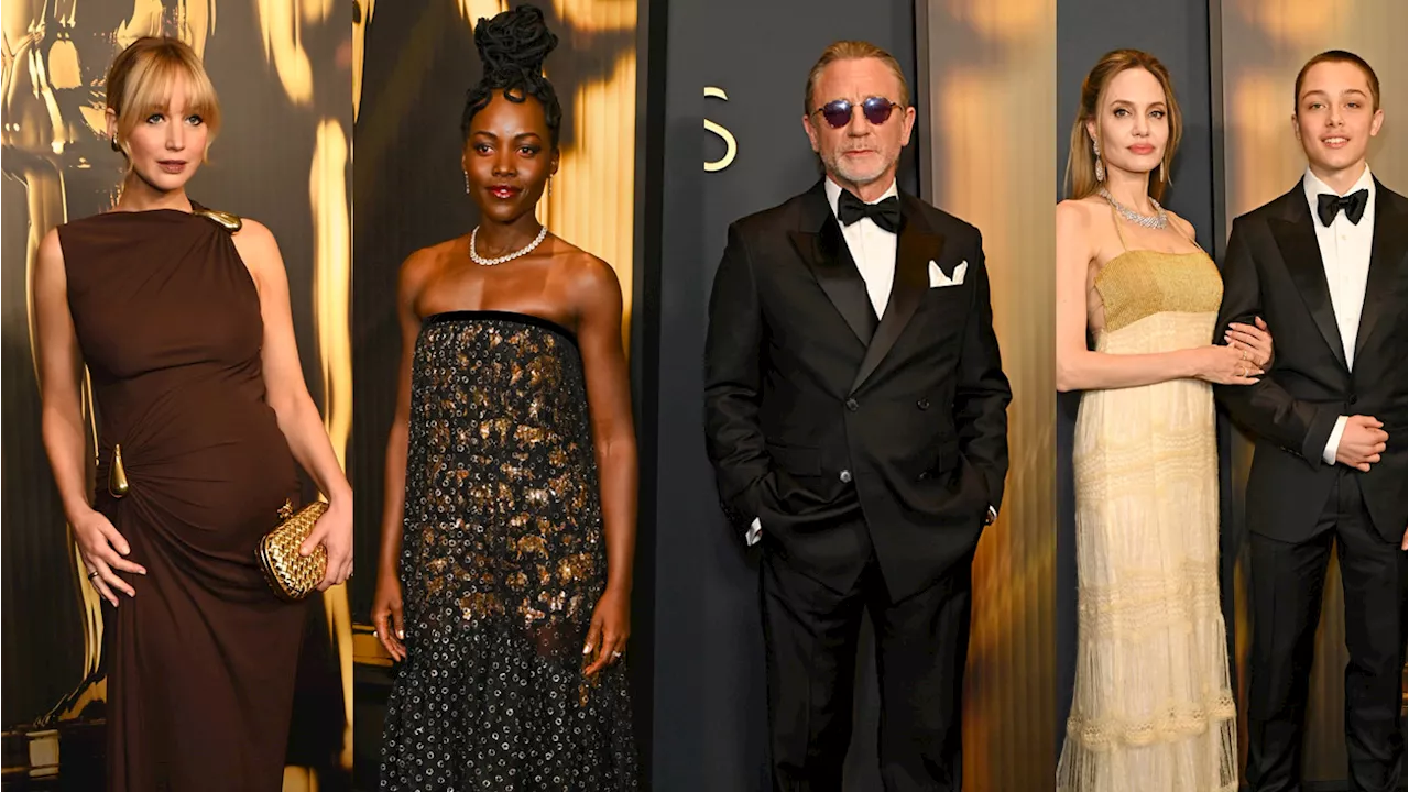 Governors Awards: Angelina Jolie, Jennifer Lawrence and More Stars on the (Black) Carpet