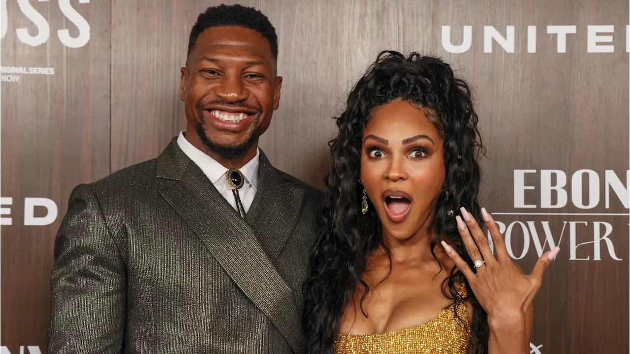 Jonathan Majors and Meagan Good Reveal Engagement at Ebony Power 100 Gala