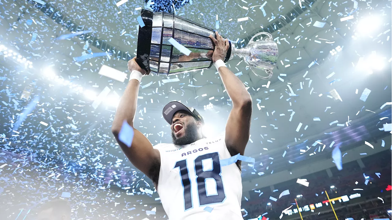 Argonauts receiver Brissett named most valuable Canadian at Grey Cup