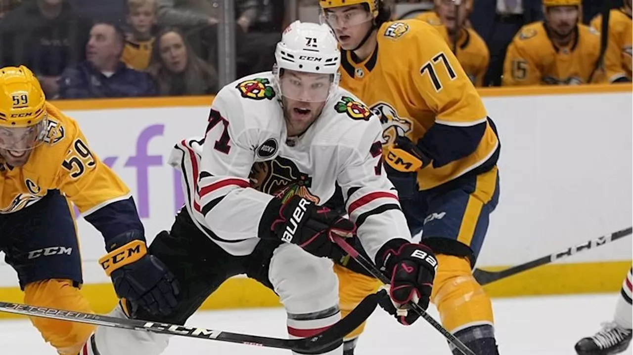 Blackhawks F Hall caught off guard after being scratched Saturday