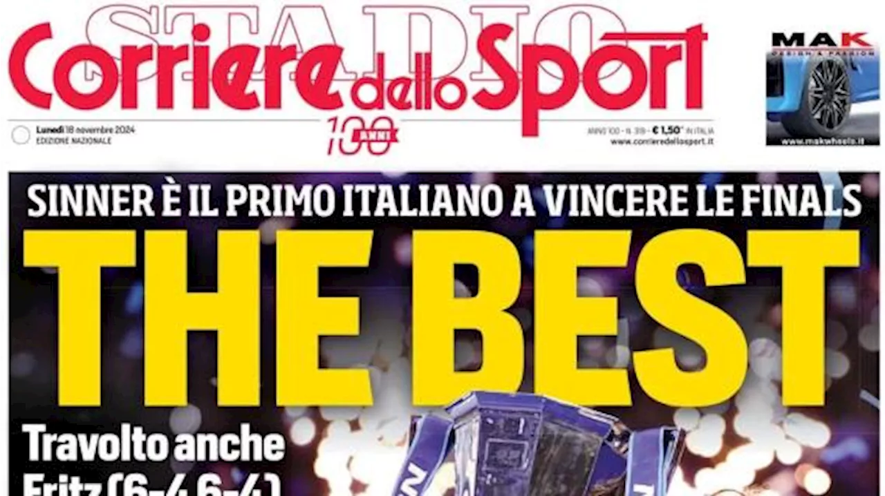 L'Italia perde con la Francia, Corriere dello Sport in prima pagina: 'Rabiot ci sveglia'