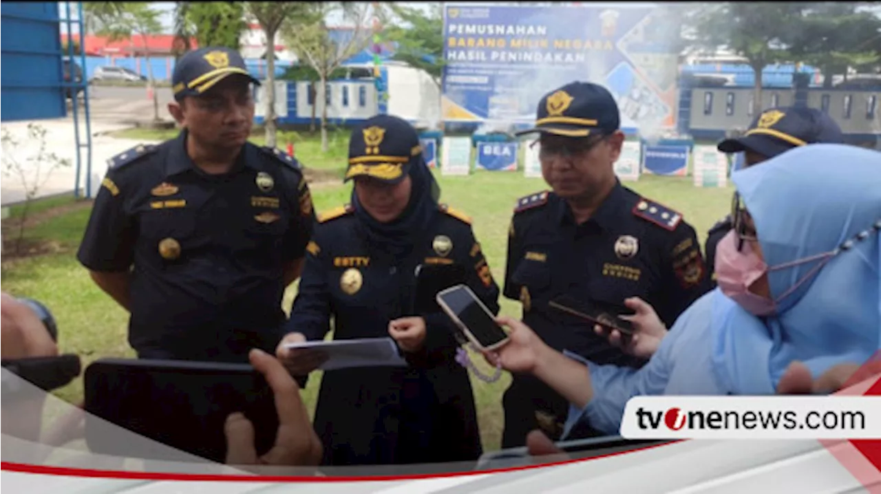 Bea Cukai Bengkulu Sita Jutaan Batang Rokok Ilegal dan Miras Senilai Rp 4,89 Miliar