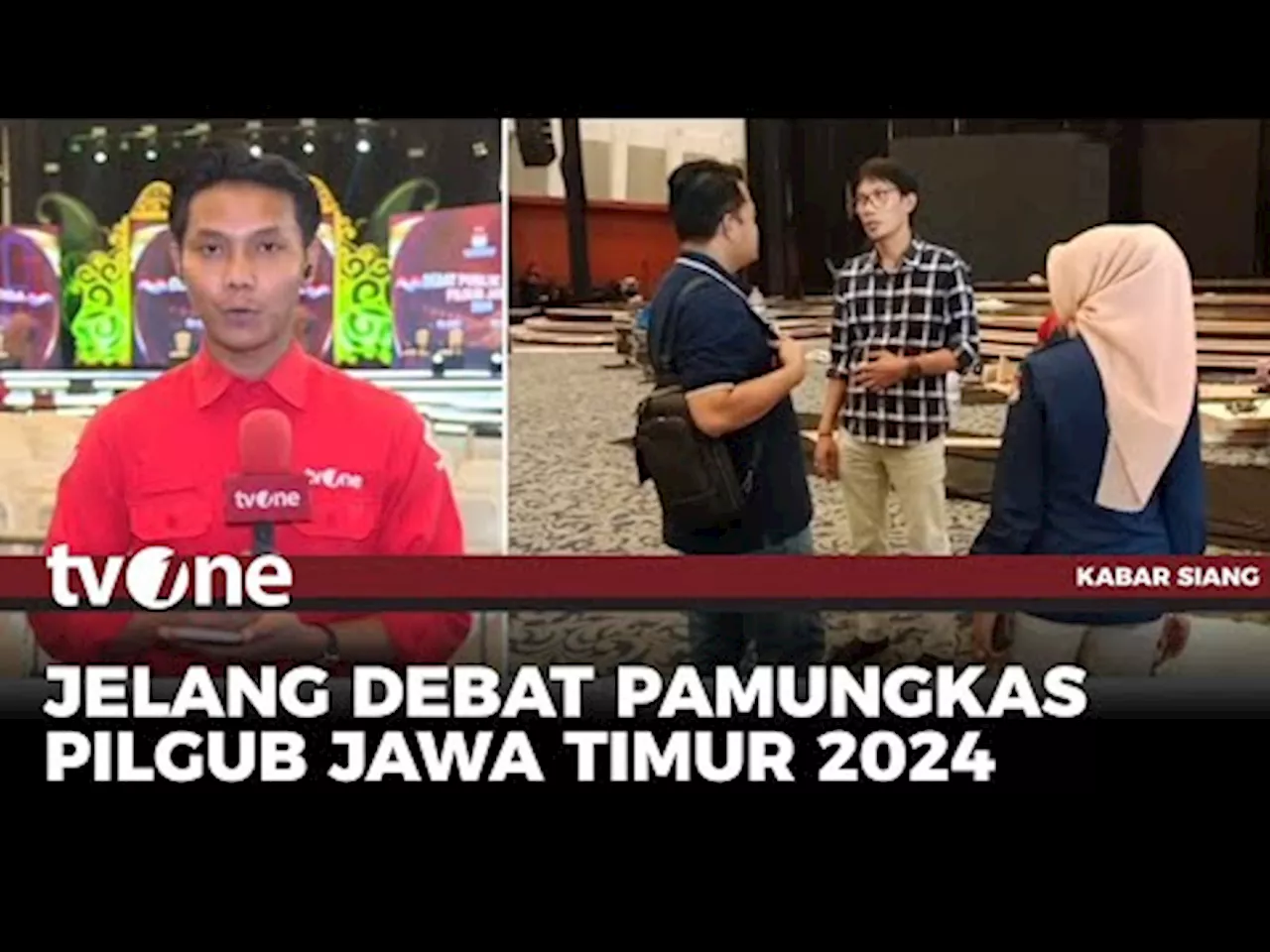 Persiapan Jelang Debat Pamungkas Pilgub Jatim