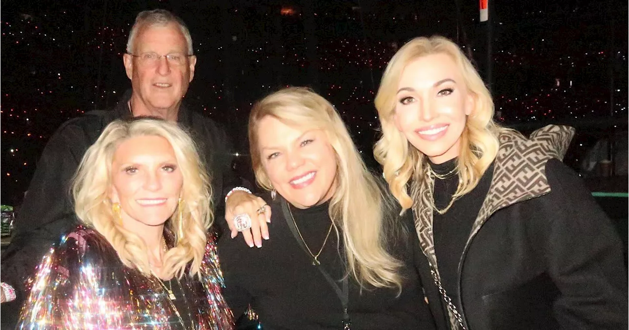 Chiefs CEO's Wife Tavia Hunt Poses With Taylor Swift's Parents at Eras