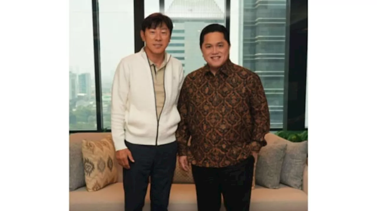 Ketum PSSI Erick Thohir Tantang Shin Tae-yong Jelang Timnas Indonesia Vs Arab Saudi