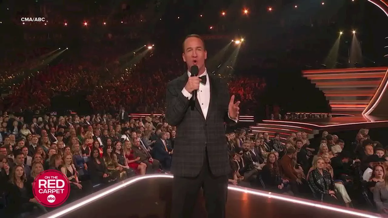 Peyton Manning rocks his college football uniform ahead of co-hosting gig at 2024 CMA Awards