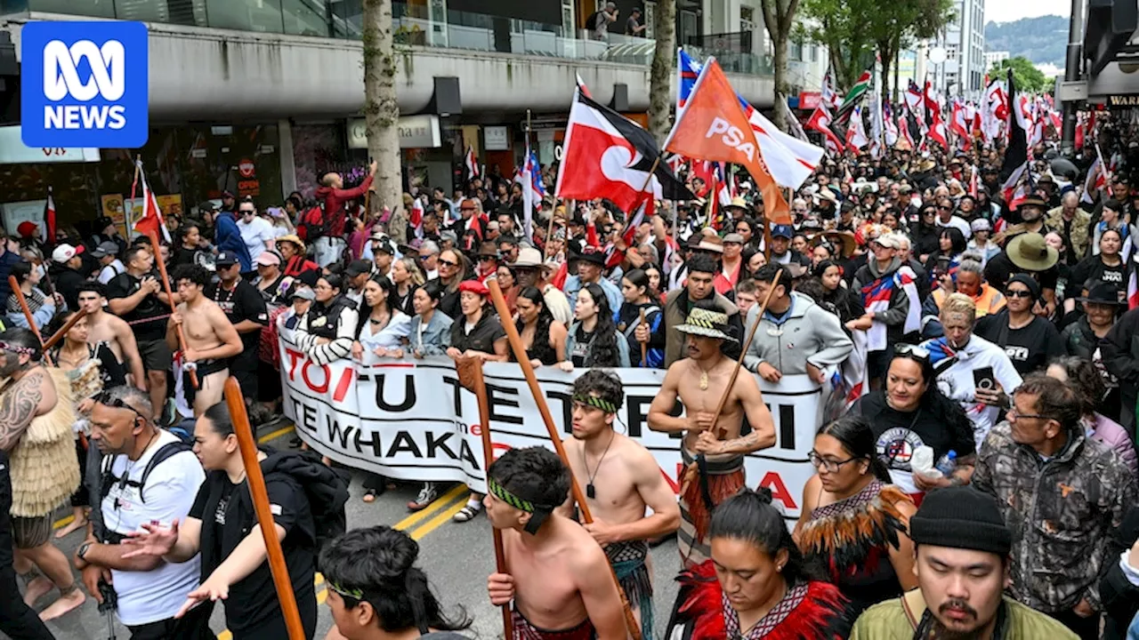 With New Zealand's founding treaty at a flashpoint, thousands protest for Māori rights