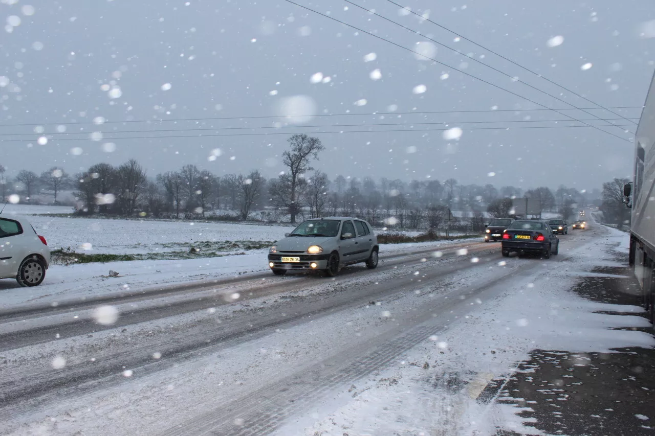 Jeudi glacial en Bretagne : chute brutale des températures et neige en prévision