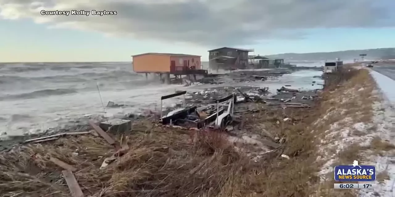 Homer mayor declares local emergency for damaging surf, wind along Homer spit