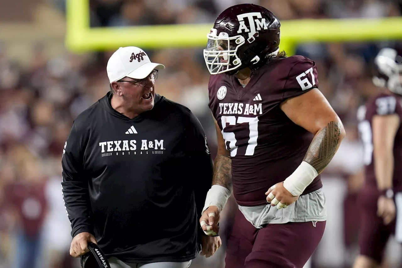 Texas A&M’s Mike Elko has hilarious slip up talking focus on Auburn