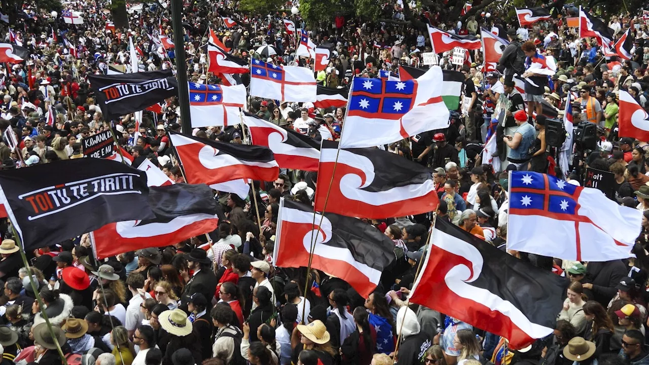 35,000 crowd New Zealand's Parliament grounds in support of Māori rights