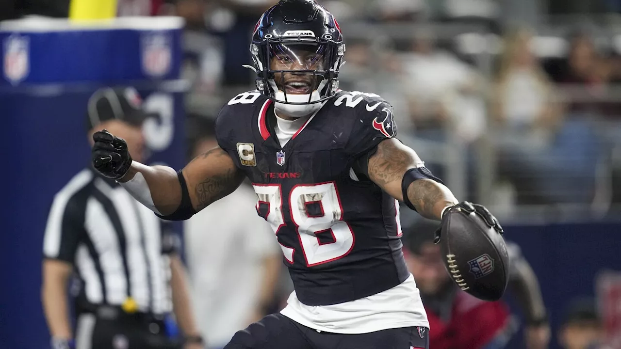 Mixon continues to carry Texans offense with 3 TDs in win over Cowboys