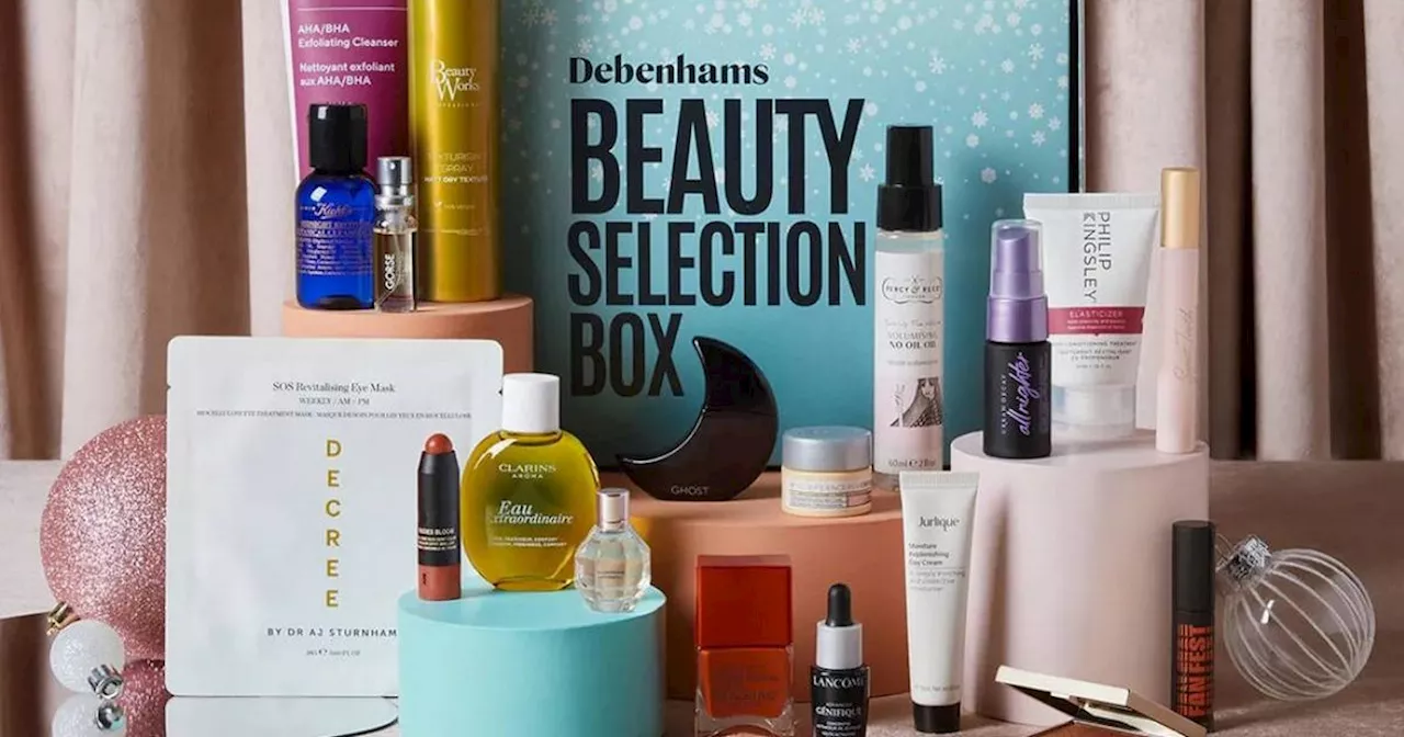 Debenhams beauty box with £251 worth of premium makeup and skincare for £50