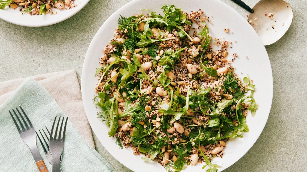 Quinoa-Bean Salad With Lots of Dill