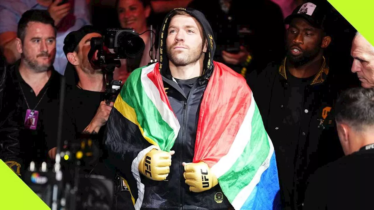 UFC Champion Dricus Du Plessis Draws Inspiration From Mzansi Legends