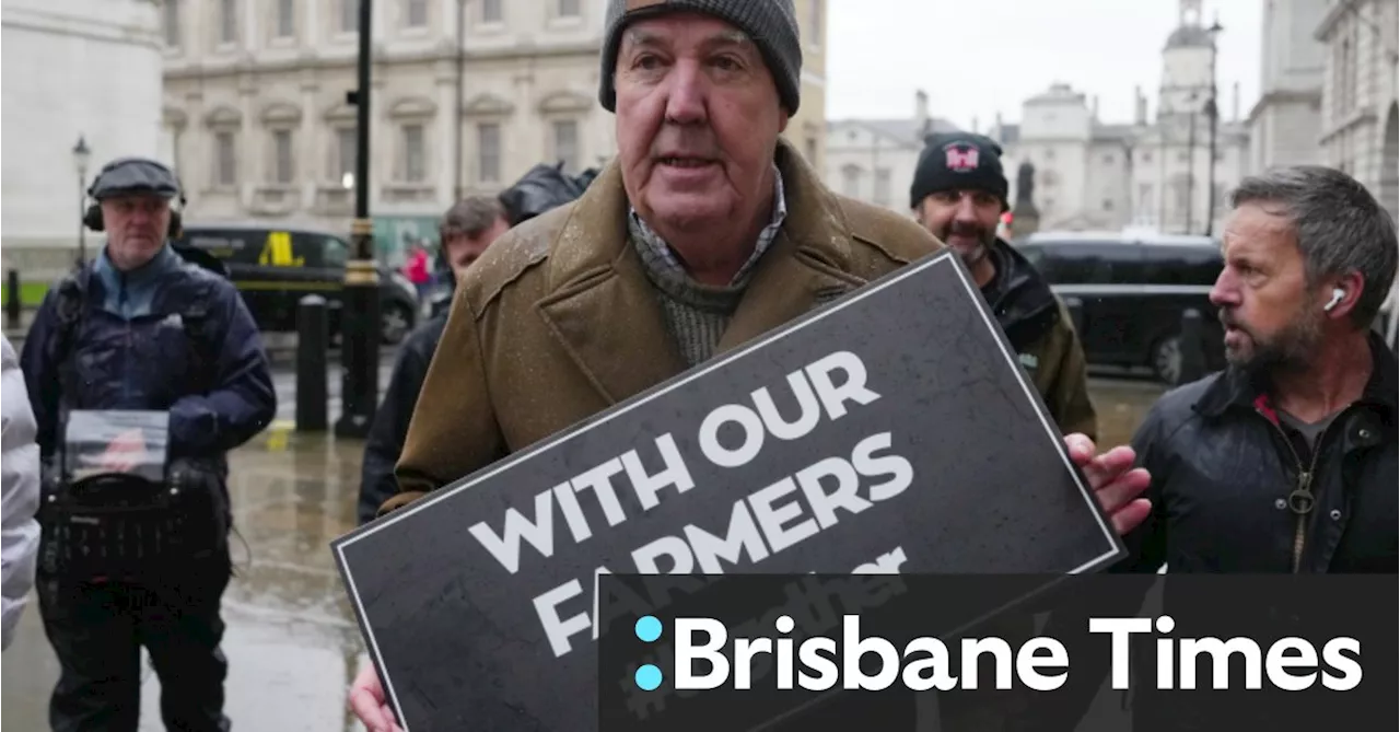 Gearhead, farmer, tax protester: Jeremy Clarkson takes to London streets